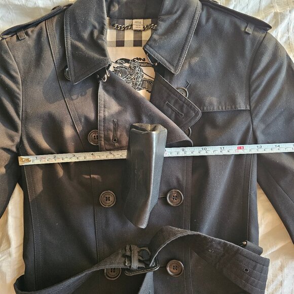 Burberry London Sandringham Trench Coat Long Length - Black - UK2/US0/ITA34/GER3 - Picture 14 of 16